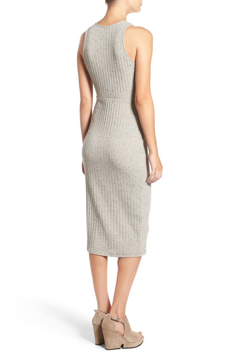 ASTR the Label ASTR Rib Knit Body-Con Dress, Alternate, color, Grey Fleck