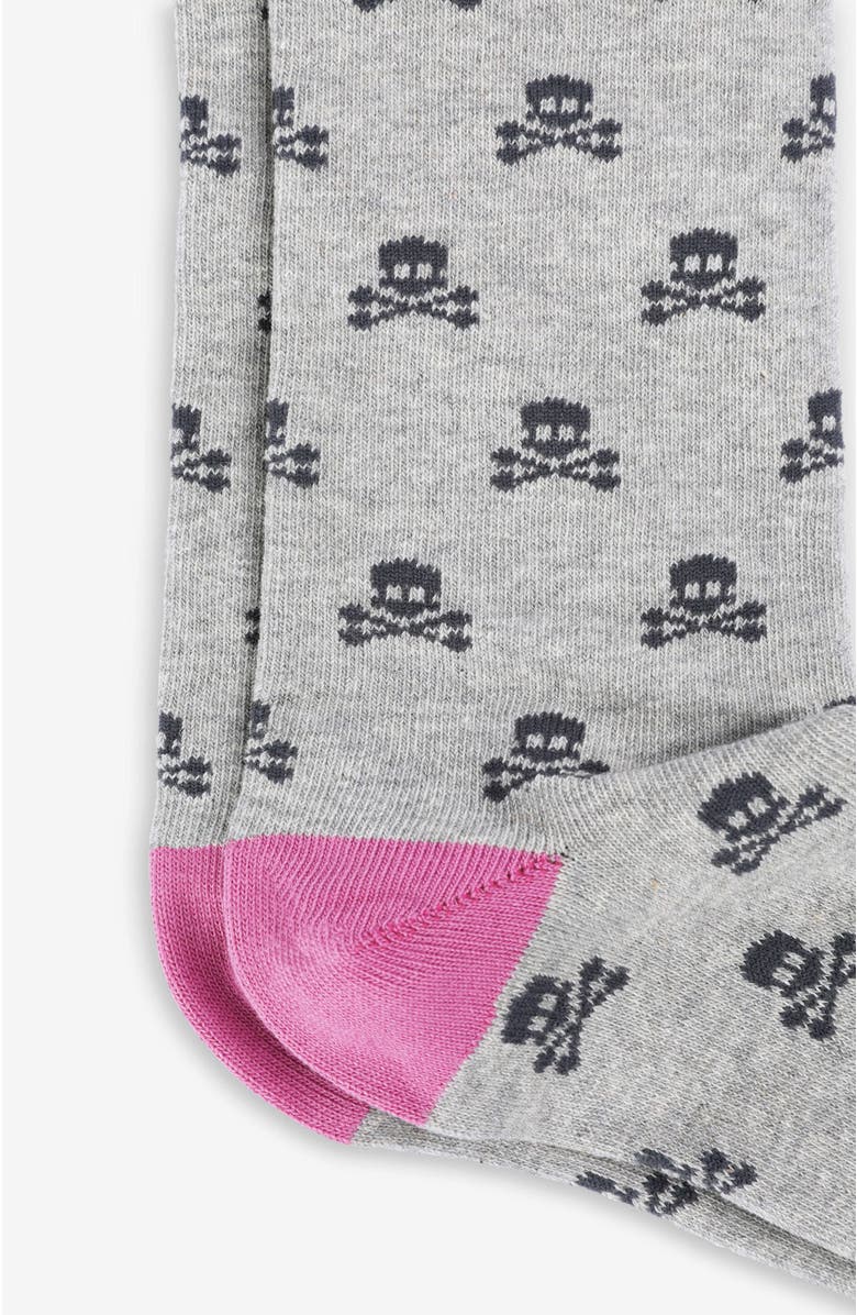Scalpers Skull L Socks Girls, Alternate, color, Greymelange
