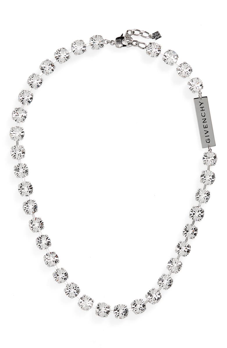 Givenchy Men's 4G Crystal Short Necklace, Main, color,