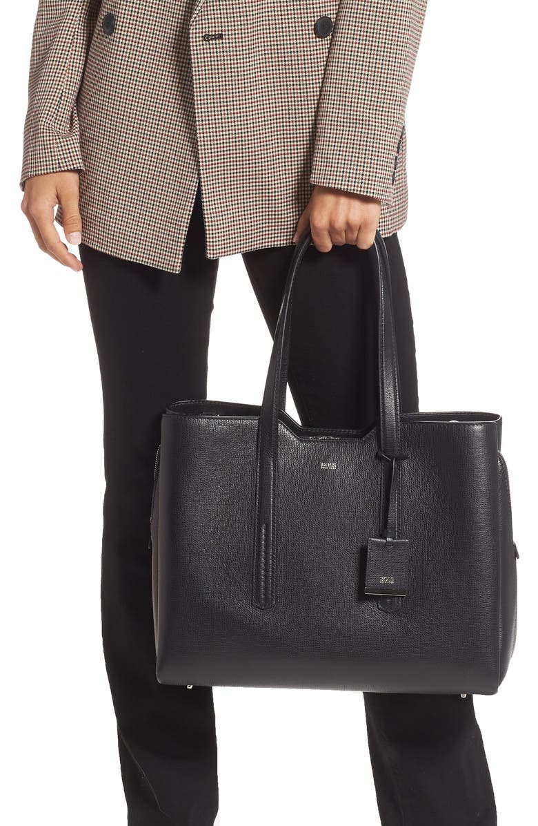 BOSS Taylor Leather Business Tote, Alternate, color,