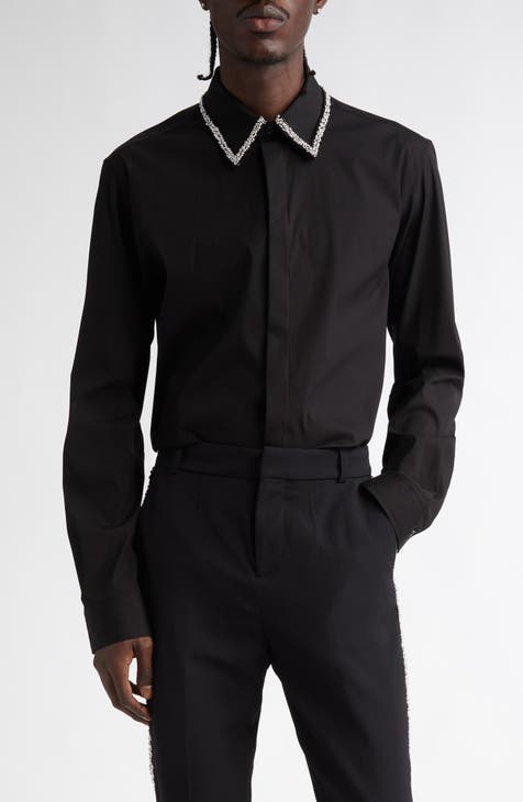 Extra selling Large BALMAIN Black Long Sleeve Button Down Shirt