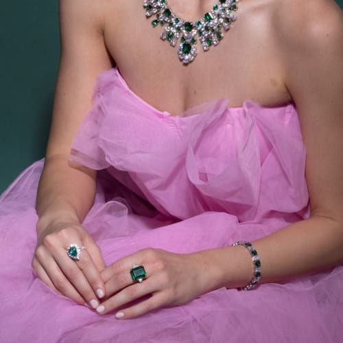 Anna Zuckerman Gia Pear Shaped Cocktail Ring In G/h Color Crystalline
