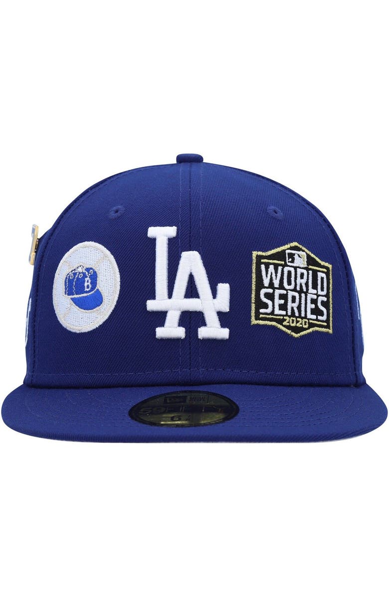 New Era Men's New Era Royal Los Angeles Dodgers Historic World Series Champions 59FIFTY Fitted Hat, Alternate, color, 
