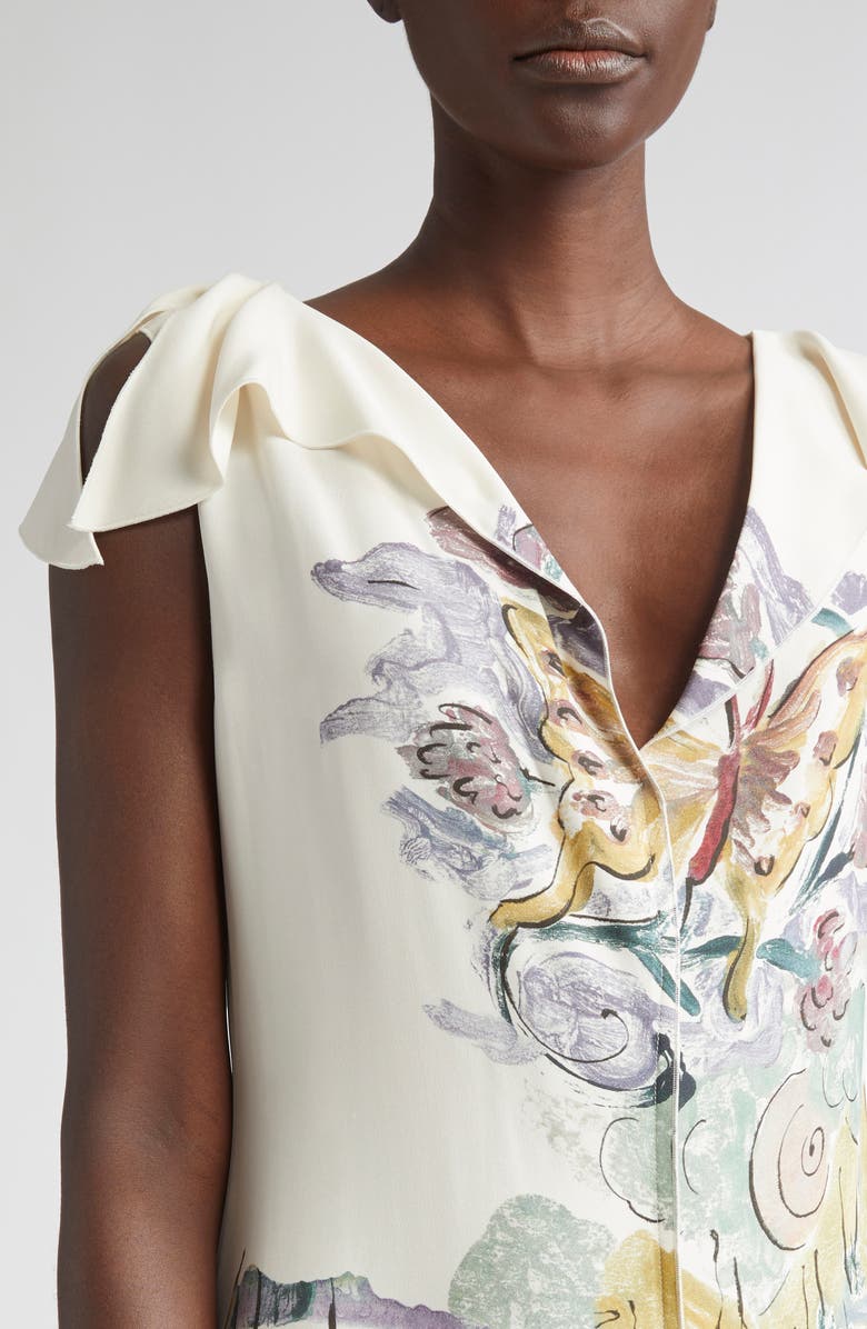 Altuzarra Jophee Print A-Line Dress, Alternate, color,