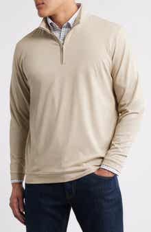 Peter Millar Pima Cotton & Modal Blend Piqué Quarter Zip Pullover