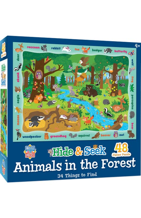 Animals in the Forest 48 Piece Puzzle