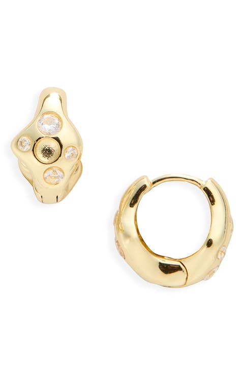 Mini Bat Huggie Hoop Earrings