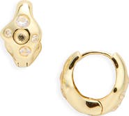 Collina Strada Mini Bat Huggie Hoop Earrings