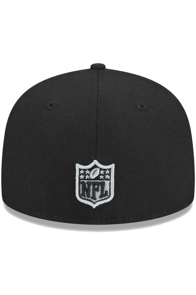 Youth New Era Black Las Vegas Raiders  Main 59FIFTY Fitted Hat, Alternate, color, Black