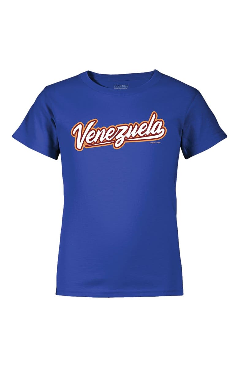 Legends Merchandise Youth LEGENDS Jose Altuve Royal Venezuela Baseball 2023 World Baseball Classic Name & Number T-Shirt, Alternate, color, 