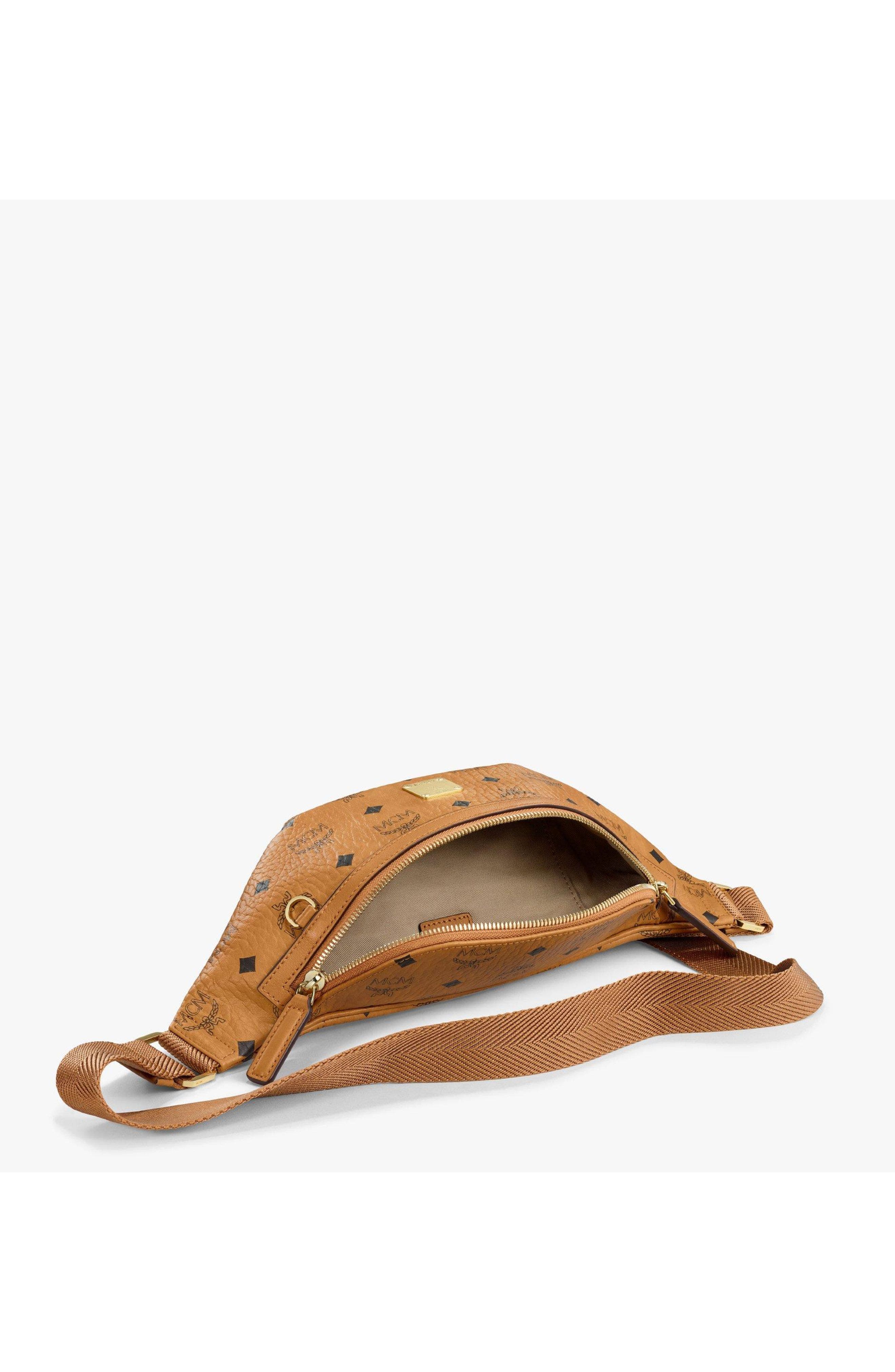 MCM Fursten Belt Bag in Visetos, Alternate, color, 