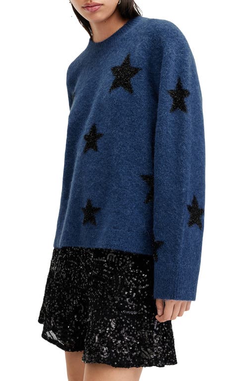 Shop Allsaints Starlet Sweater In Midnight Blue