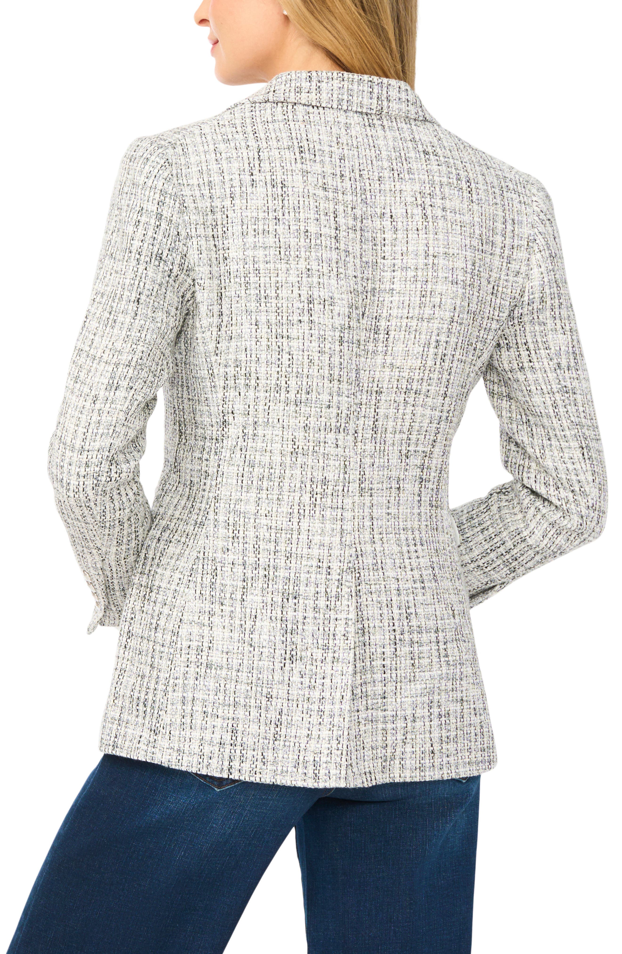Double Breasted Tweed Blazer - image 2