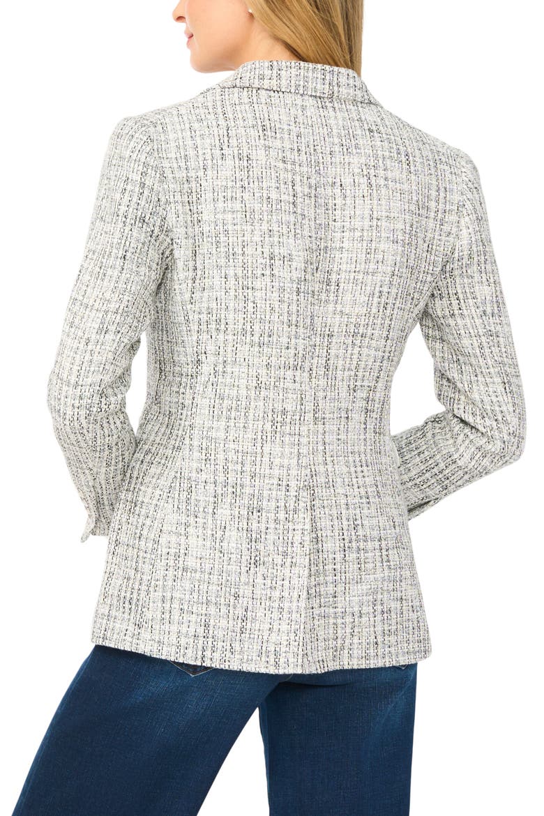 Double Breasted Tweed Blazer, Alternate, color, SILVER BIRCH