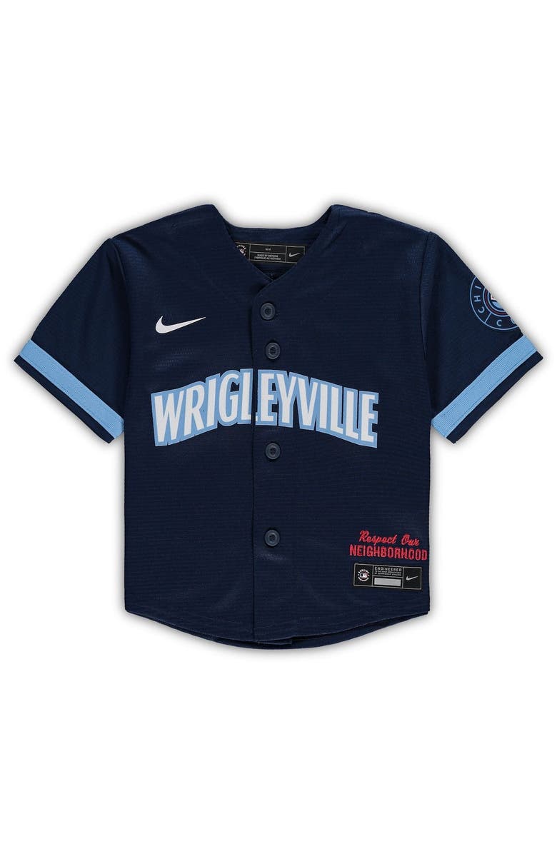 Nike Infant Nike Navy Chicago Cubs MLB City Connect Replica Jersey, Alternate, color, 