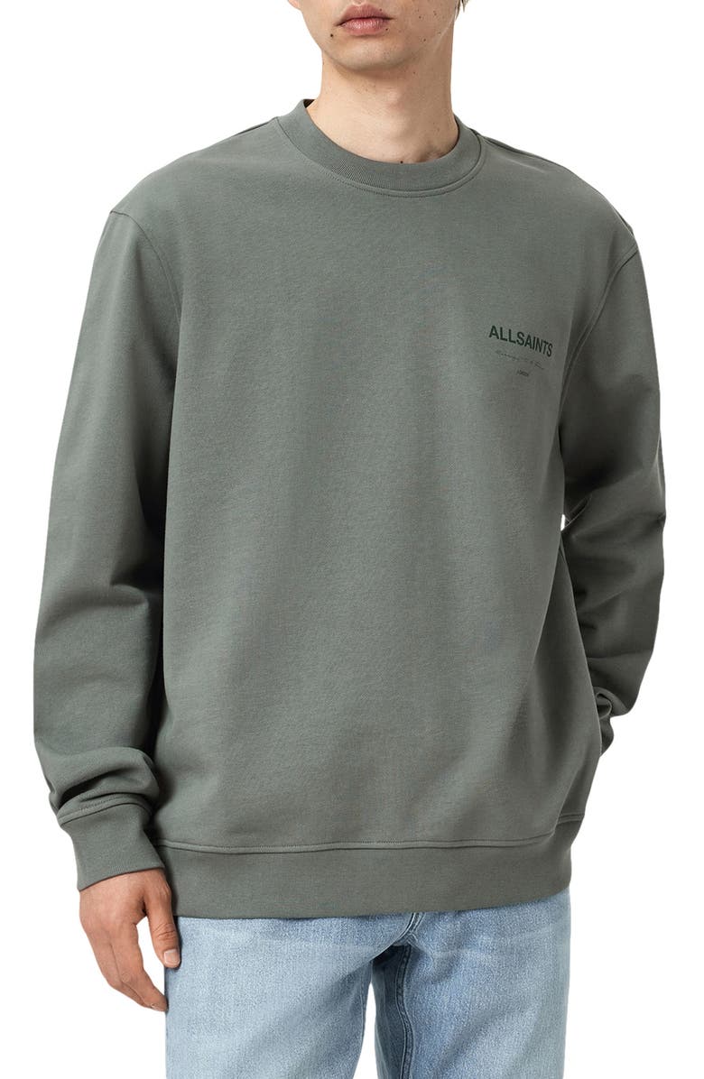 AllSaints Future Graphic Sweatshirt, Main, color, 