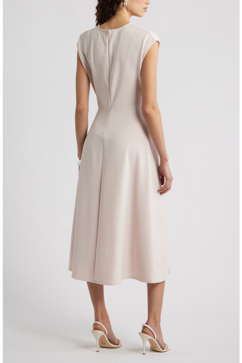 Side Ruched Knit Midi Dress, Alternate, color, PINK WISP