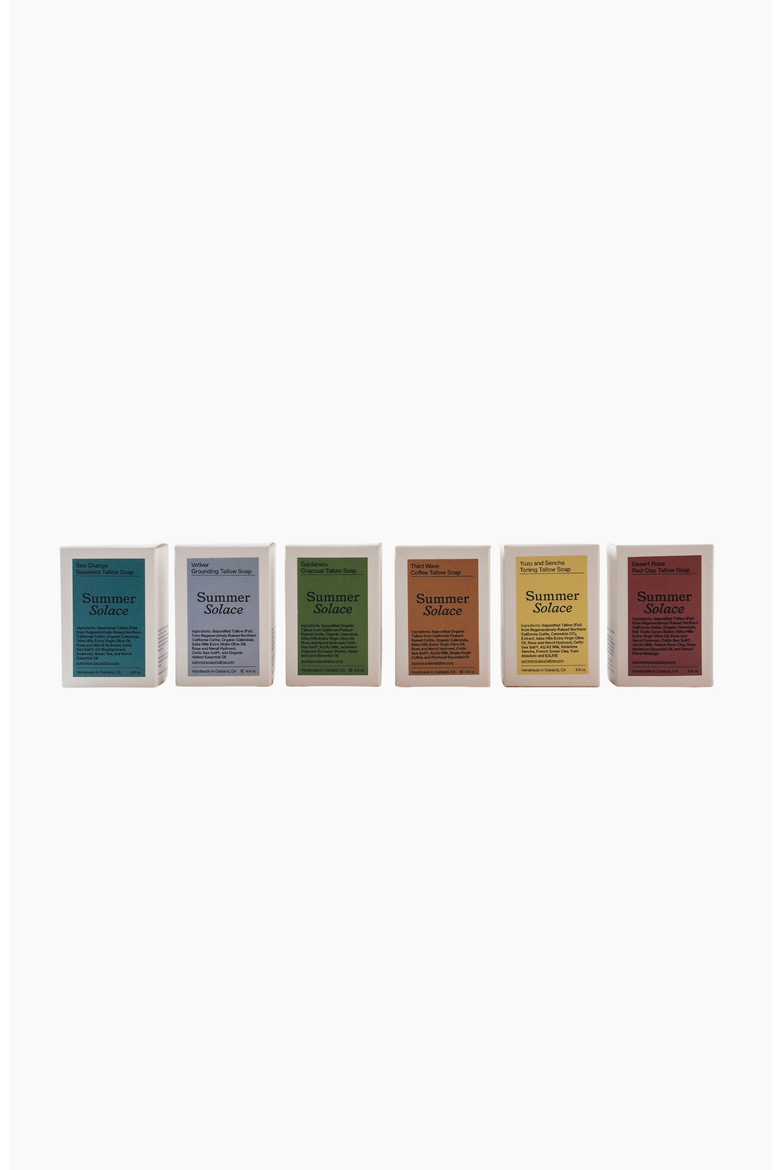 Tallow Soap Core Collection 6 Bars Best Value Regenerative Tallow, Alternate, color, Off-white / Light Brown