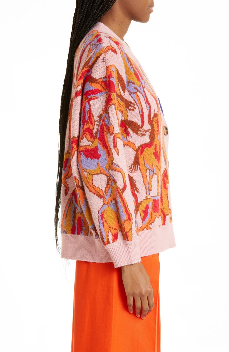 FARM Rio Mushrooms Mixed Pattern Cardigan, Alternate, color,