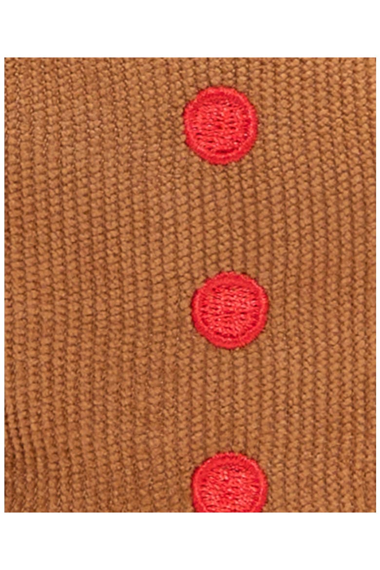 Gingerbread Man Dog Toy, Alternate, color, BROWN