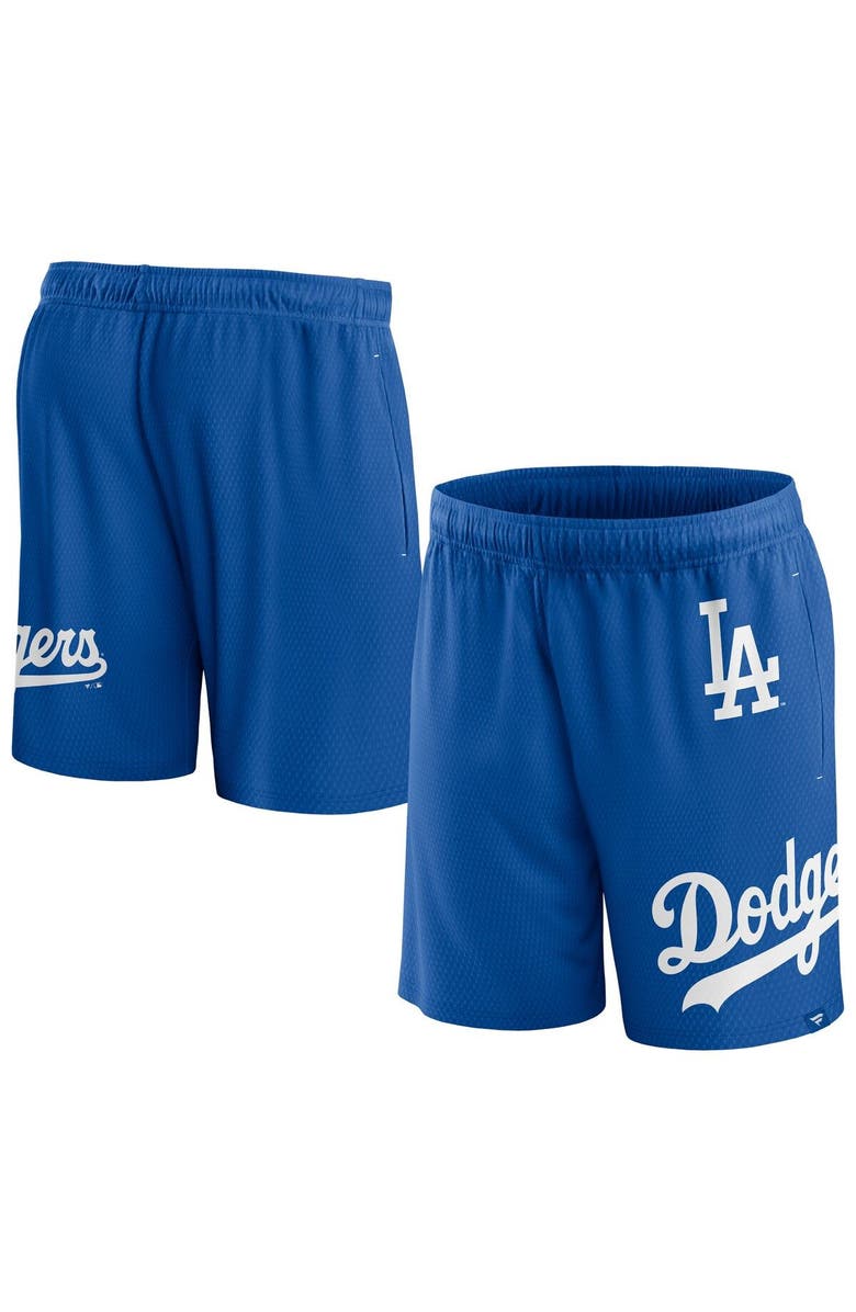 FANATICS Men's Fanatics Branded  Royal Los Angeles Dodgers Clincher Mesh Shorts, Main, color, 