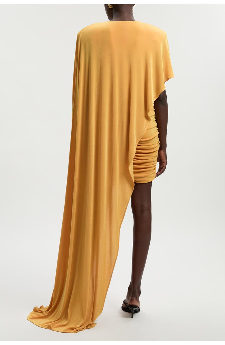 Karen Millen Premium Detail Mini Dress, Alternate, color, Ochre