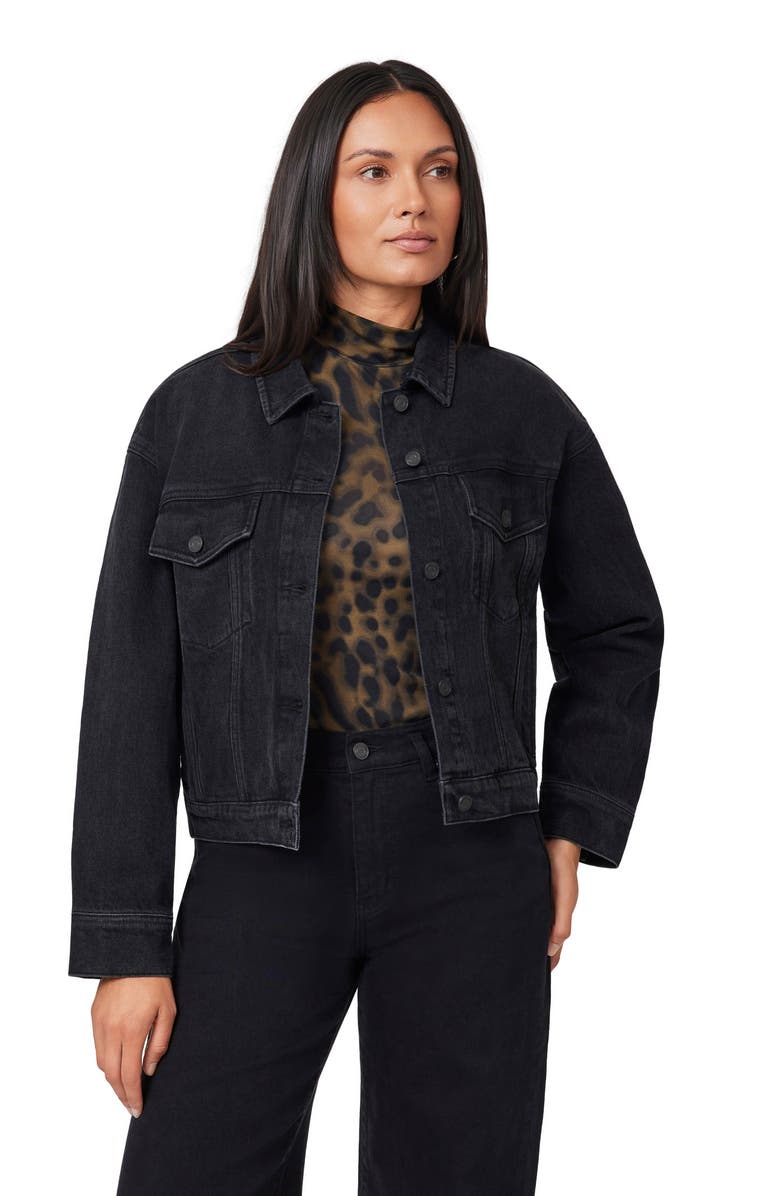 Scotch & Soda Oversized Crop Denim Jacket, Alternate, color, Journey