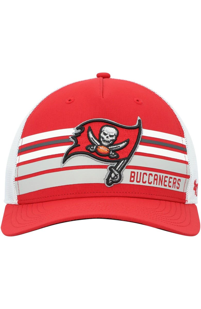 '47 Men's '47 Red Tampa Bay Buccaneers Altitude II MVP Trucker Snapback Hat, Alternate, color, Red