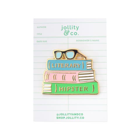 Book Themed Enamel Pins