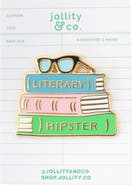 Jollity & Co. Book Themed Enamel Pins