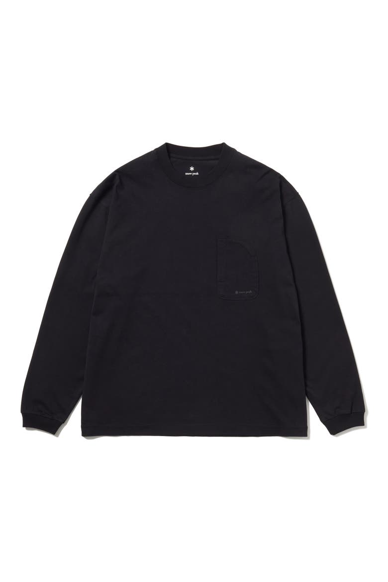 OG Mercerized Long Sleeve T-Shirt, Alternate, color, BLACK
