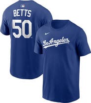 Nike Men's Nike Mookie Betts Royal Los Angeles Dodgers Alternate Name & Number T-Shirt