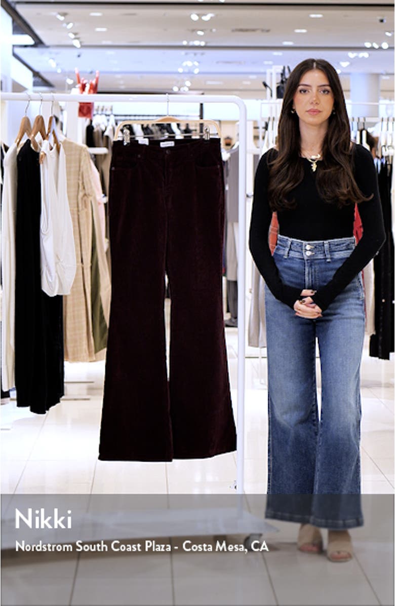 Good Legs Low Rise Corduroy Flare Pants, sales video thumbnail