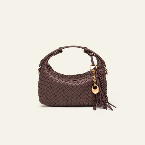 Camilla Woven Genuine Shoulder Bag