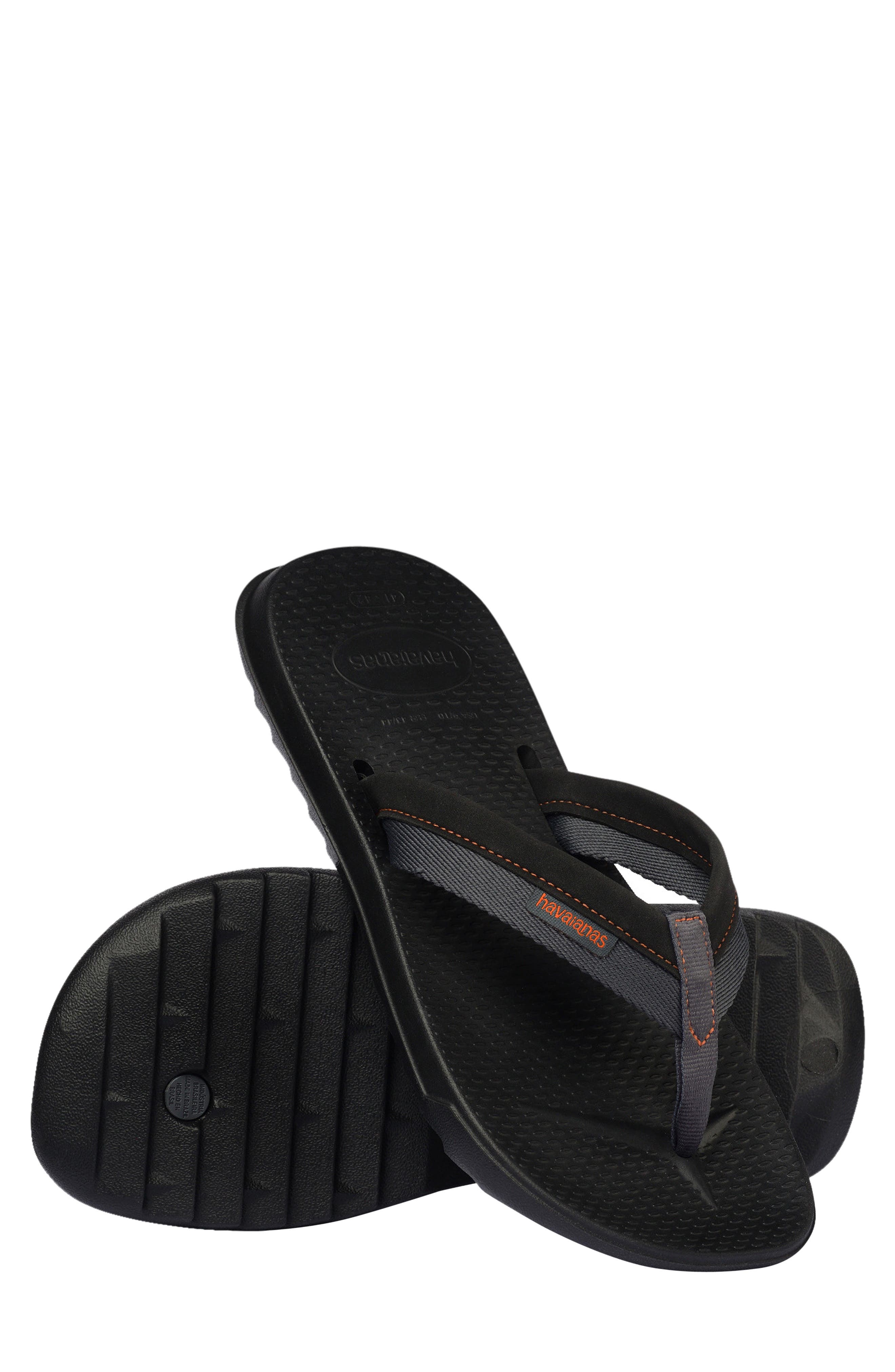 Track Plus Flip Flop, Alternate, color, GRAPHITE/ GRAPHITE BLACK