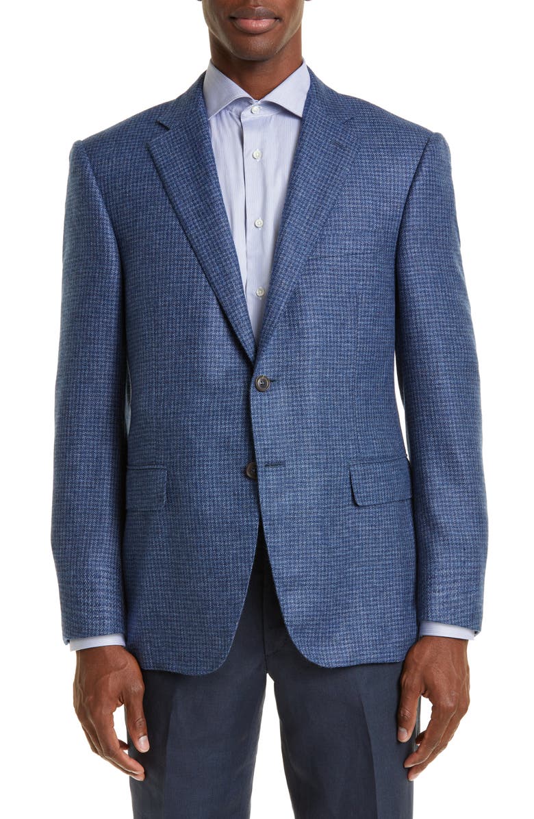 Canali Siena Textured Neat Cashmere Sport Coat, Main, color, 