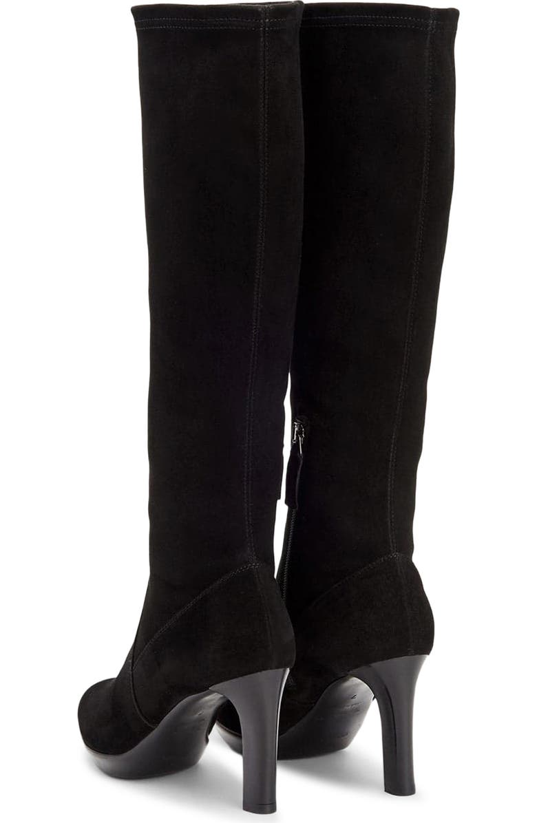 Aquatalia Rhumba Weatherproof Knee High Boot, Alternate, color, Black Suede