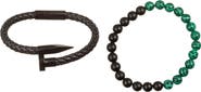 EYE CANDY LOS ANGELES Men's Set of 2 Colton Bracelets