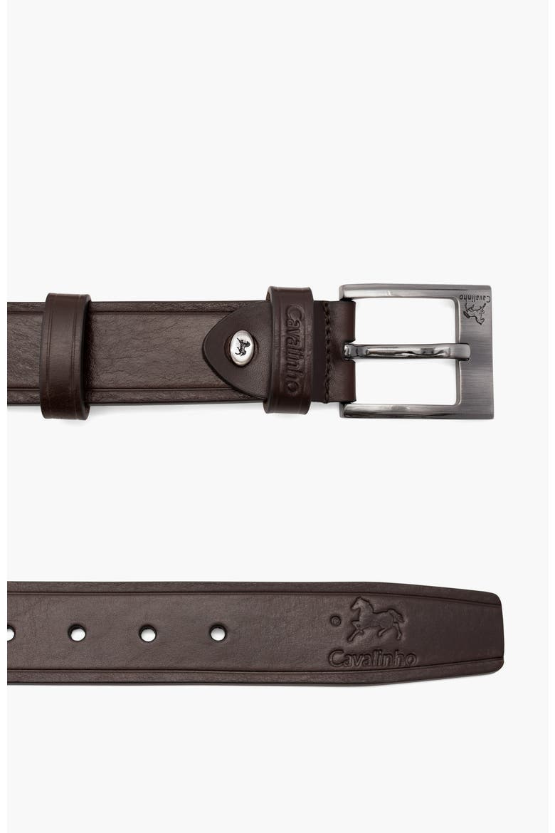 Gentleman 514 Smooth Leather Belt, Alternate, color, Brown