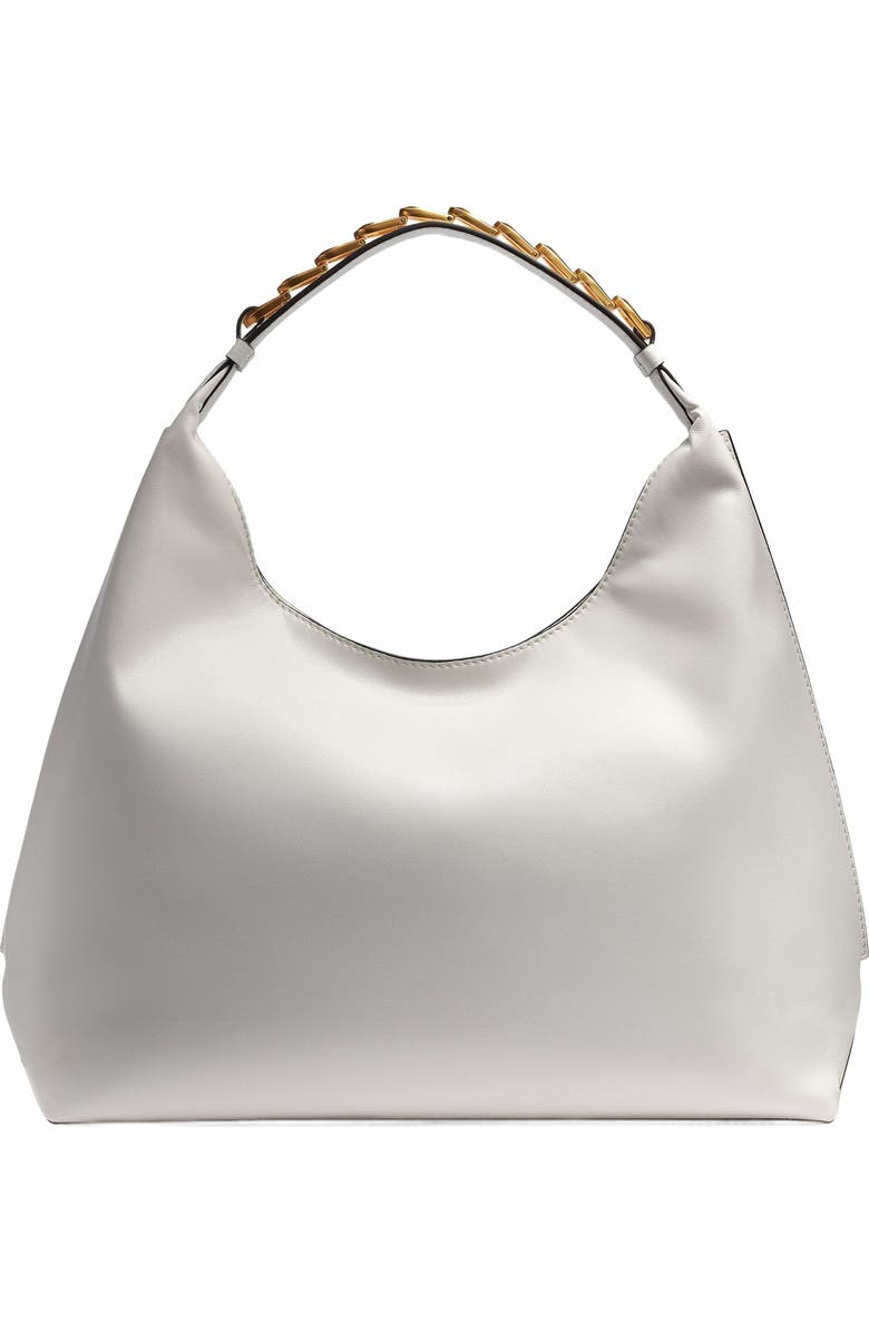 Donna Karan New York Bellmore Small Shoulder Bag, Main, color, Brilliant White
