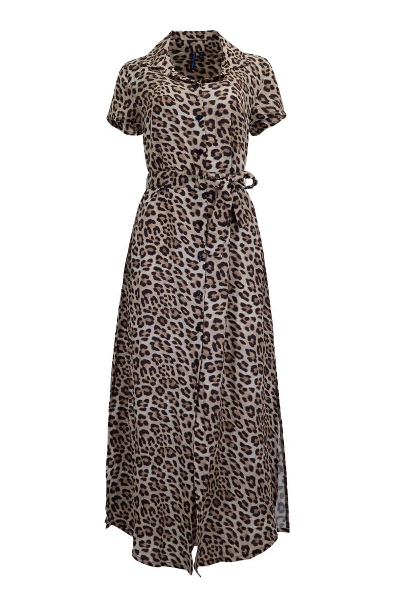 Lords of Harlech Leopard Womens Shirt Dress, Alternate, color, Leopard Brown