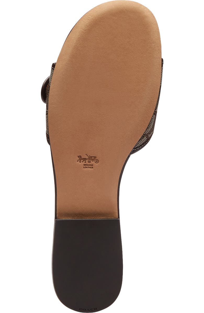 COACH Margot Slide Sandal, Alternate, color, Oak/ Maple