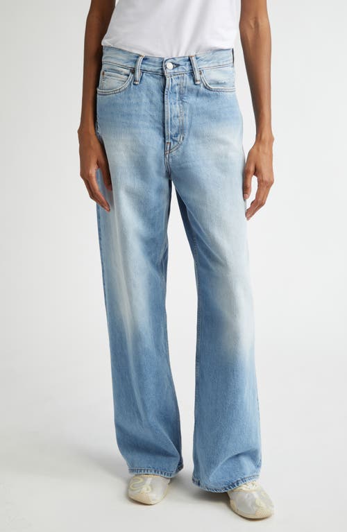 Acne Studios 1981 Distressed Baggy Fit Jeans in Light Blue 228  product