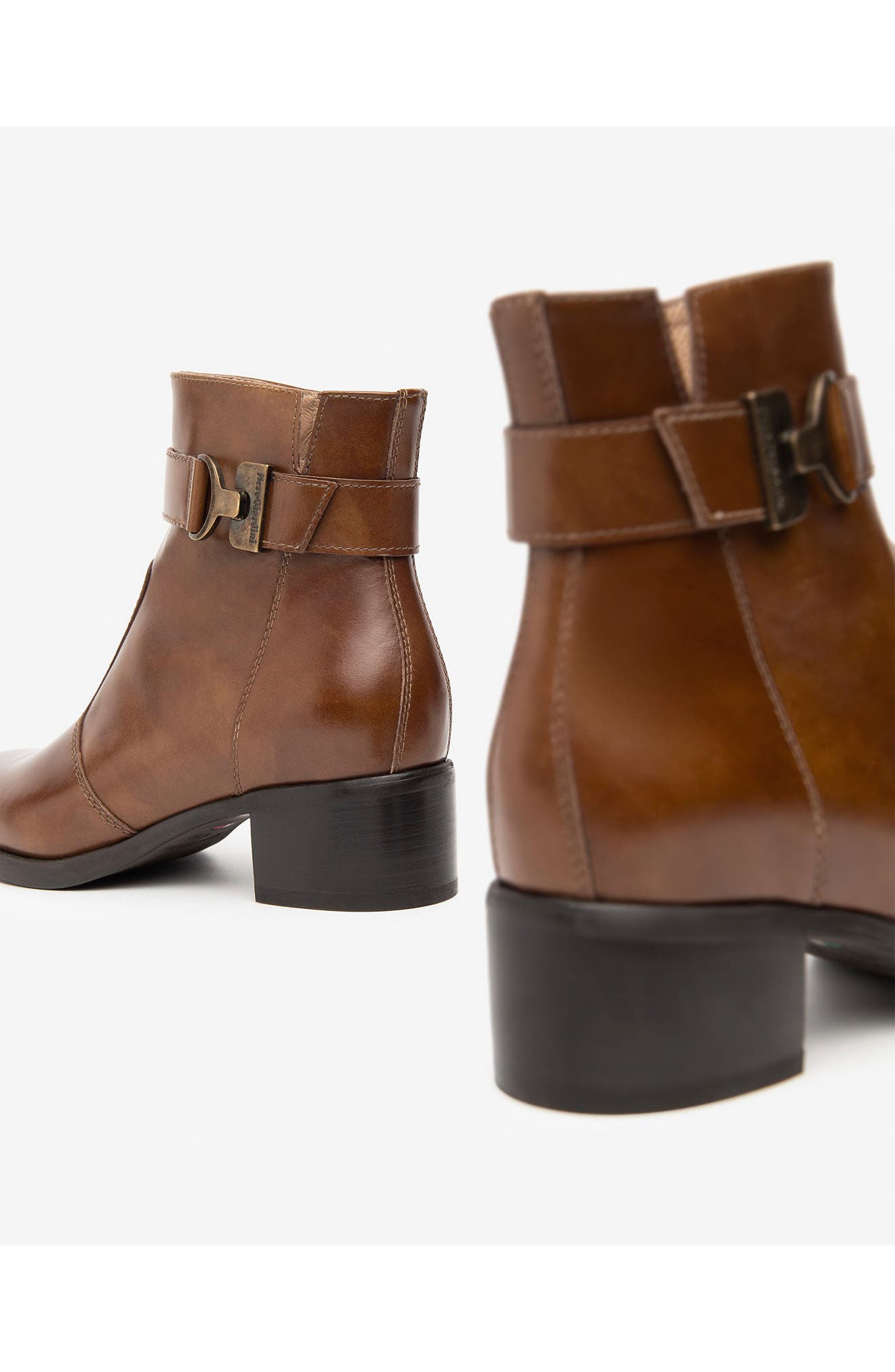 NeroGiardini Ankle Strap Bootie, Alternate, color, Brown