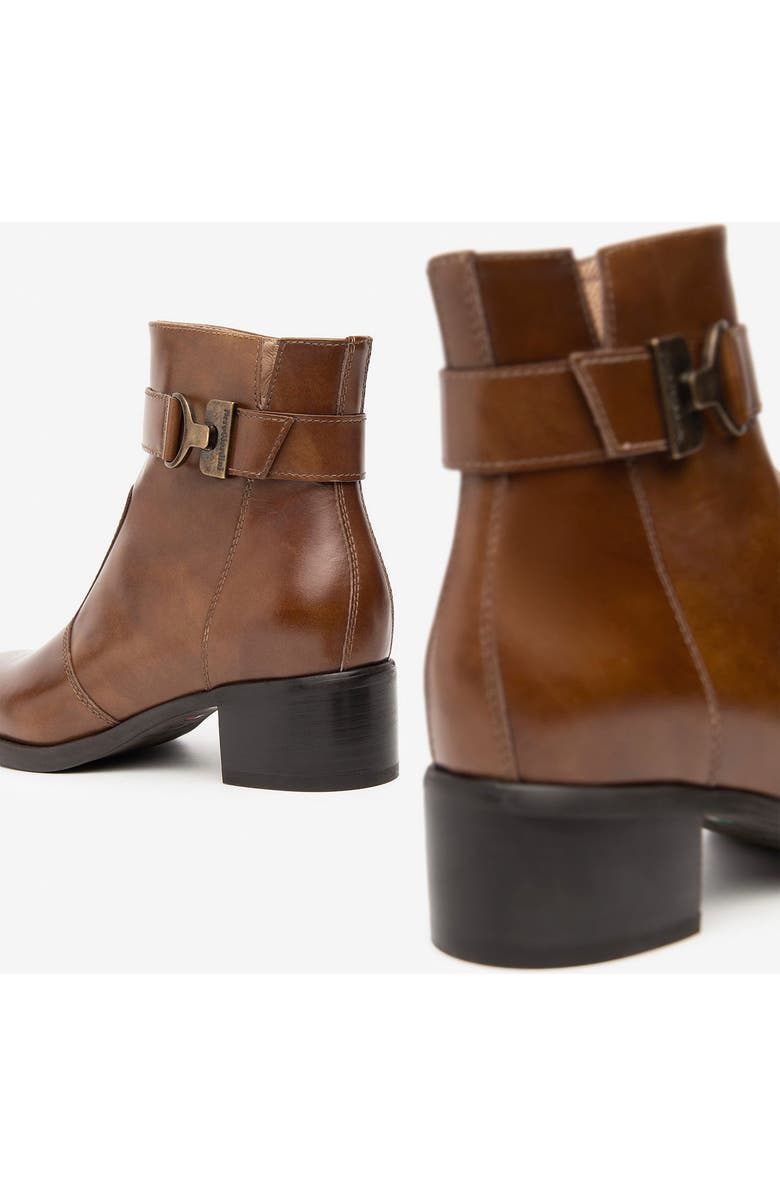 NeroGiardini Ankle Strap Bootie, Alternate, color, Brown