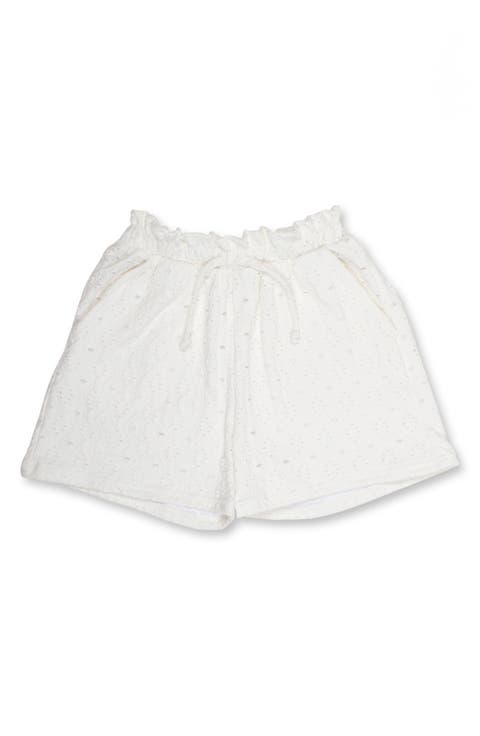 Kids' Eyelet Paperbag Cover-Up Shorts (Toddler, Little Kid & Big Kid)