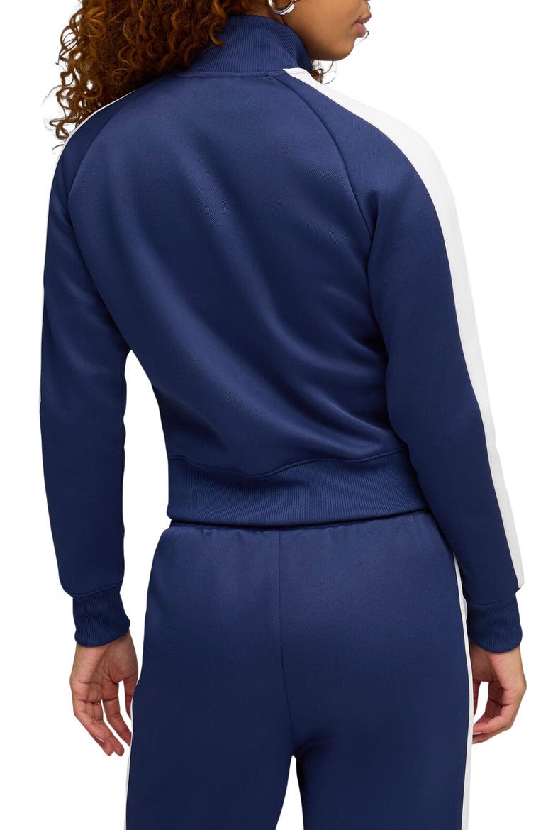 T7 Always On Crop Track Jacket, Alternate, color, BLUE JEWEL