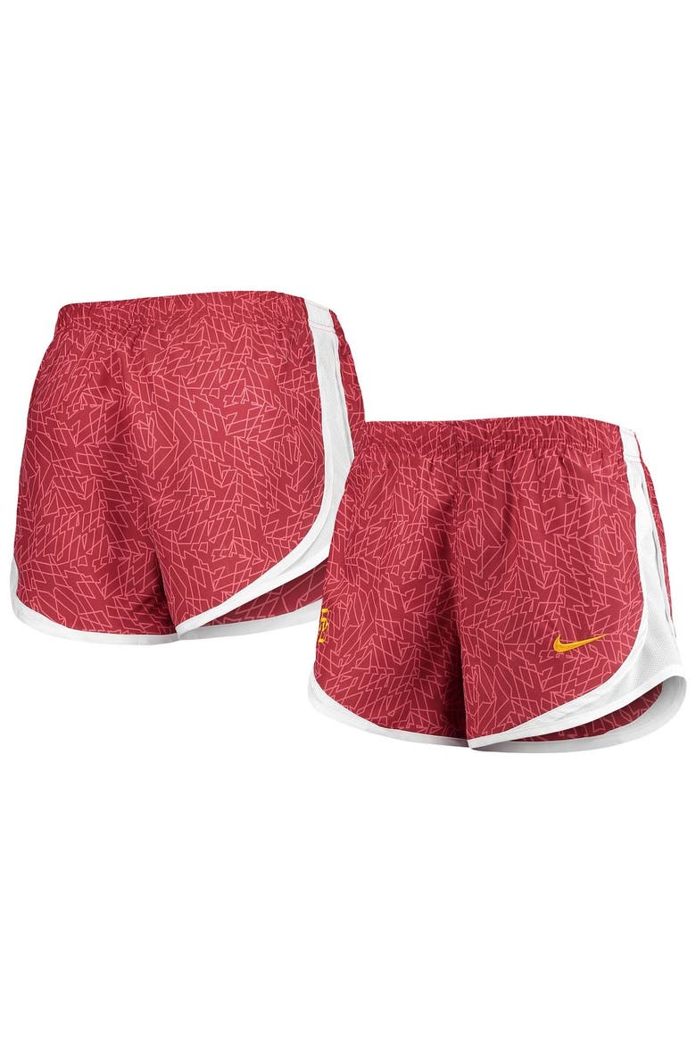 Women's Nike Cardinal/White USC Trojans Performance Tempo Shorts, Alternate, color, Cardinal