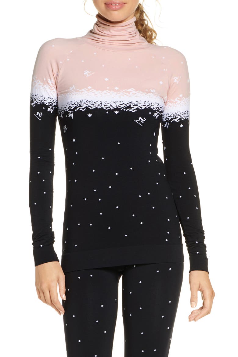 Ski Base Layer Top, Main, color, BETTY FADE PLACEMENT JACQUARD