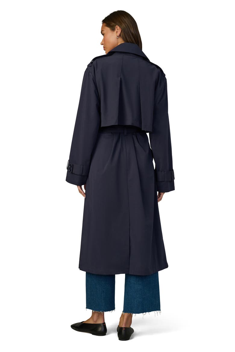 The Dani Michelle Trench Coat, Alternate, color, NAVY